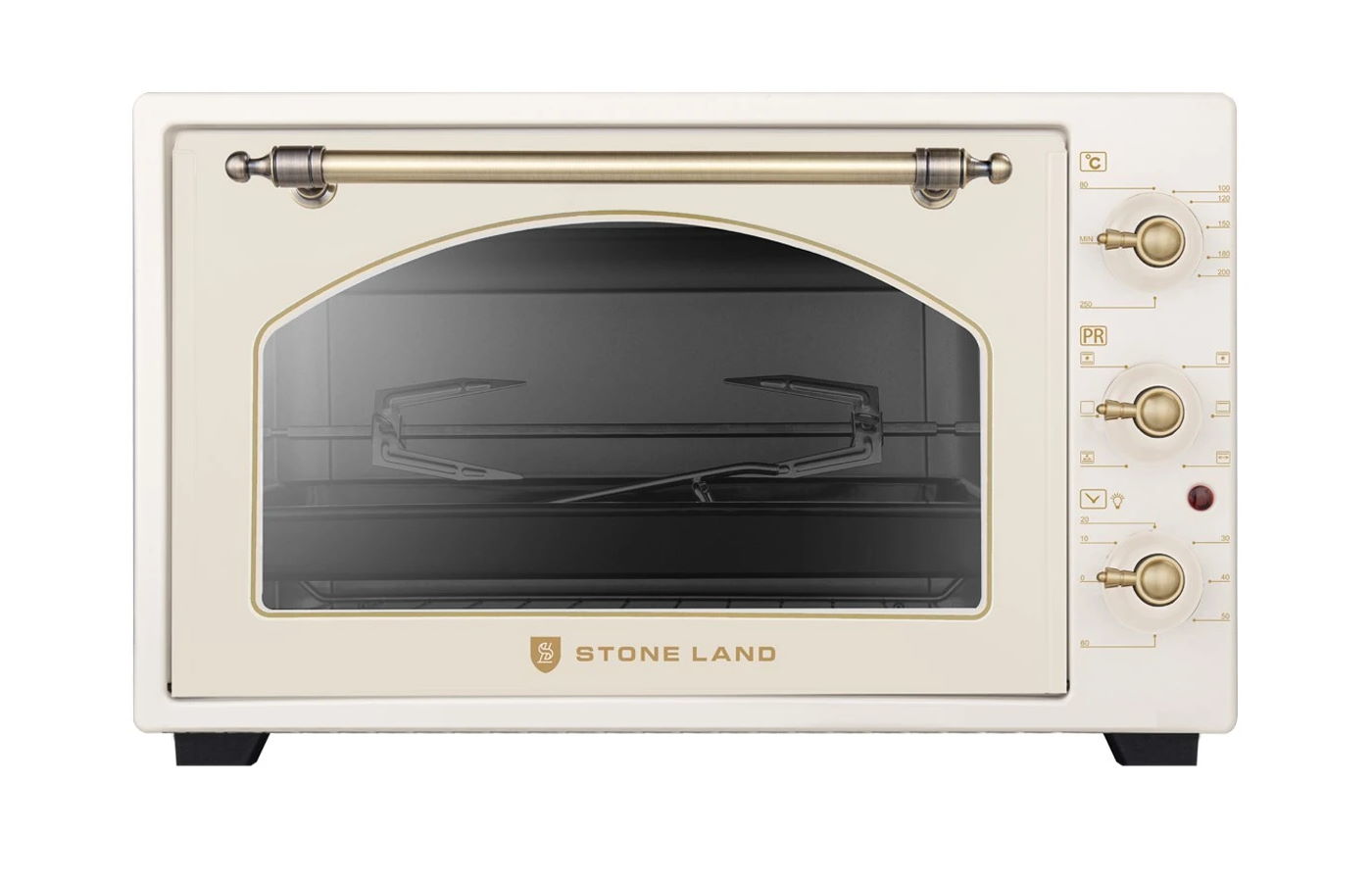 Духовка Stone Land SLO-4201C 42л, 2000Вт конвекция, таймер, гриль КРЕМОВЫЙ